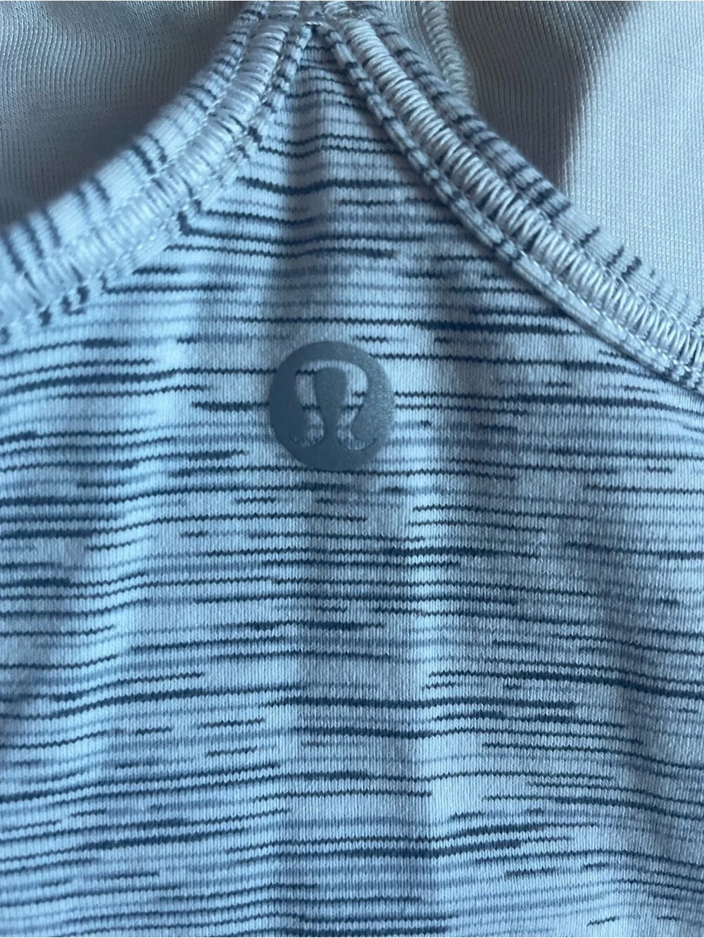 Lululemon Power Pose Tank Wee Are From Space Ice Grey Alpine White Size 8